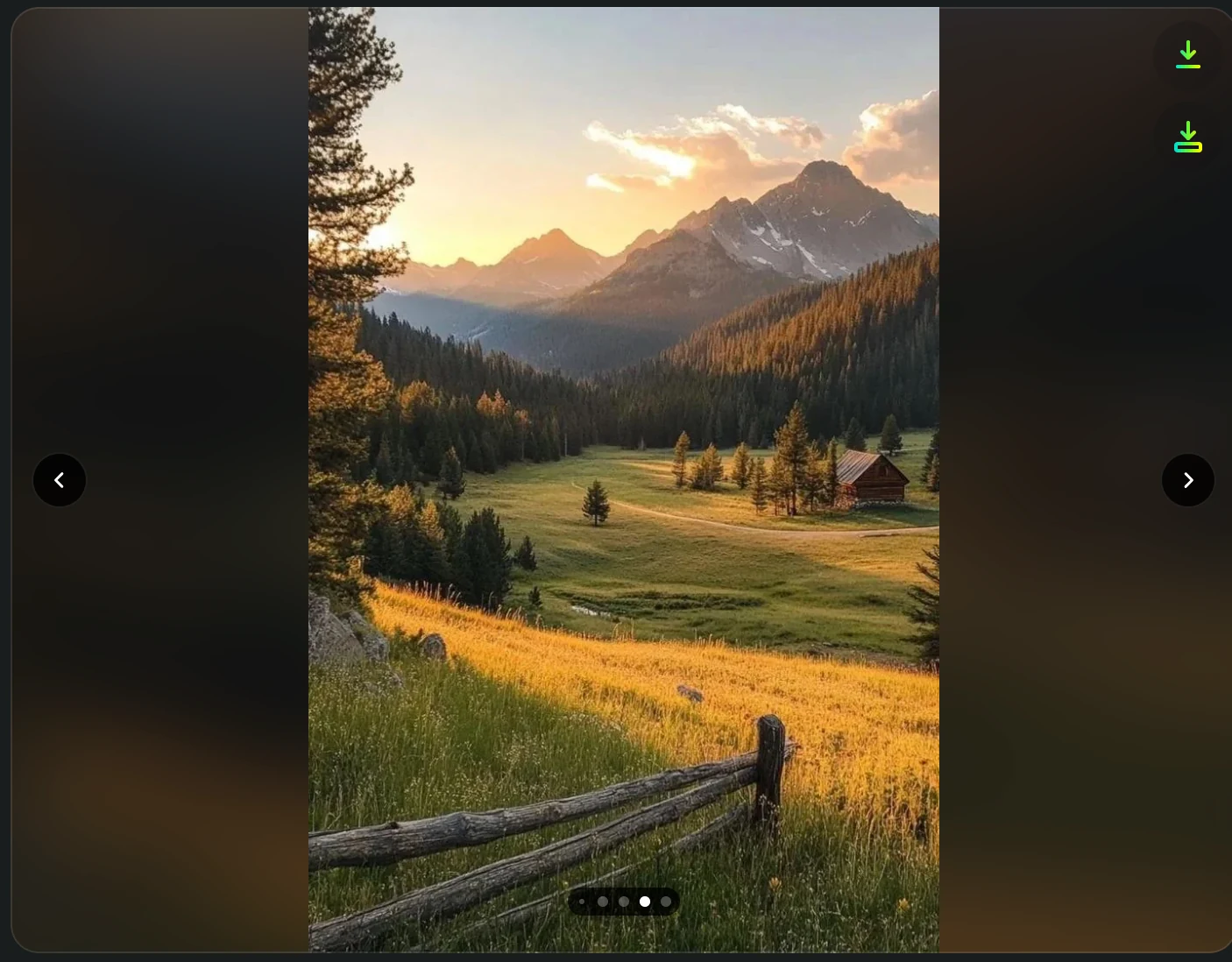 WDM image gallery with single-image and batch-download controls